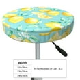 thumbnail image 4 of Naloa Yellow Lemon Round Bar Stool Cushion Cover 12-14 inch, Fits Kitchen, Office, Restaurant Chairs - 13 inch, 4 of 7