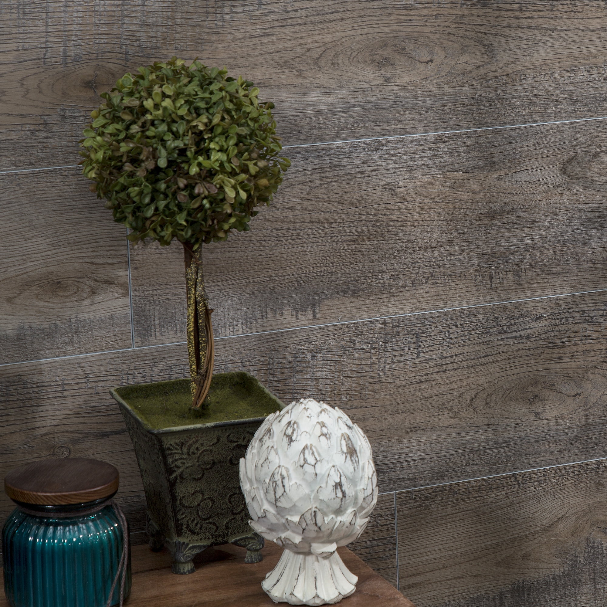 Palisade 11in x 4.5in Vinyl Wall Plank Sample in Natural Oak