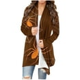 thumbnail image 2 of LOVZFMLL Cardigan pour Femmes Mode Manches Longues Imprimé Halloween Veste à Capuche Cardigan, 2 of 6