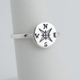 thumbnail image 4 of Sterling Silver Compass Ring, Sizes 6, 7, 8, 9, 10 (7), 4 of 5