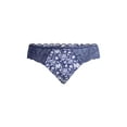 thumbnail image 3 of Joyspun Women's Microfiber and Lace Thong Panties, 3-Pack, Sizes XS-3XL, 3 of 7