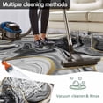 thumbnail image 5 of Grey Marble Outdoor Rug for Patio/Deck/Porch, Non-Slip Large Area Rug 6 x 9 Ft, Modern Abstract Art Ink Painting Indoor Outdoor Rugs Washable Area Rugs, Reversible Camping Rug Carpet Runner, 5 of 8