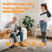 Baokaler Heated Knee Massager, Vibration Knee Heating Pad, 3 in 1 Cordless Shoulder & Elbow Brace with 6 Heat Level 3 Vibration for Joint Stress, Perfect Gifts for Family Friends