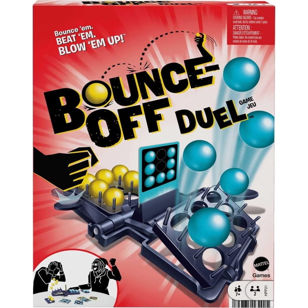 Juego Mattel Games Bounce-Off Duel para 2 jugadores para niños y adultos