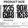 thumbnail image 2 of 5 Inch Vinyl Number Stickers,88 Pieces Self-Adhesive Large Numbers 0-9 and Punctuation Sticker for Mailbox,House Nummber,Inventory Classification and Marks,8 Sheets Black, 2 of 17