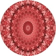 thumbnail image 1 of Ahgly Company Tapis d'Intérieur Lavables en Machine, Ronds, Rouges, 8', 1 of 7