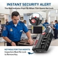 thumbnail image 3 of Forge TSA Approved Luggage Locks - Black 4 Pack - Lifetime Warranty, Easy Read Dials, Open Alert Indicator, Alloy Body, 3 of 8