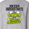 thumbnail image 3 of Inktastic Never Underestimate the Strength of a Cancer Survivor Non Hodgkins Lymphoma Adult Sweatshirt, 3 of 4