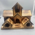 thumbnail image 6 of Kripyery Bird House 6 Holes Large Space Smooth Surface High Simulation No Odor Shelter Fade-resistant Wooden Handmade Hummingbird House Backyard Supply, 6 of 8