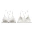 thumbnail image 4 of Women‘s Front Closure Bras for Comfortable Wireless Lace Bralette Triangle Cup Seamless Underwire Bra Wireless Bra for Women Breathable Sports Bra Strap Less Bra Bras for Women Packs Light, 4 of 6
