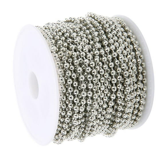 10 Yard/Roll Stainless Steel Ball Bead Chain For DIY Jewelry Findings 1.5mm