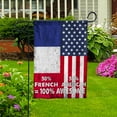 thumbnail image 5 of Flag American Half French Flag French American Friendship France U.S.A Patriotic Proud Garden Flag, Double-Sided Decorative Outdoor Flag, Patriotic Polyester Yard Flag 12 x 18 in, 5 of 5