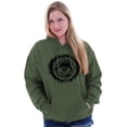 thumbnail image 4 of Eye Symbolic Spiritual Compass Hoodie Sweatshirt Women Men Brisco Brands L, 4 of 6