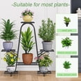 thumbnail image 5 of Plant Stand Indoor Outdoor Shelf Metal Holder Pot Rack Multiple Plants Stand Tall 6 Pot Flower Shelf Corner Living Room Garden,Black (Black, 6 Pots), 5 of 6