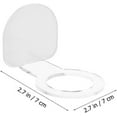 thumbnail image 5 of 2 Pack Baseball Rack Acrylic Wall Mount Softball Rack Baseball Bat Wall Mount Display Rack Stand Hanging Rack Stand for Horizontal Display 7. 6x7cm, 5 of 5