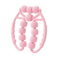 thumbnail image 1 of Masajeador de piernas con rodillo, herramienta de masaje de 12 ruedas, portátil, para ejercicios, 360 degree, relajación y estiramiento. rosa, 1 of 9