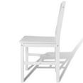 thumbnail image 5 of vidaXL Dining Chairs Accent Chair with Curved Slat Back for Kitchen Pinewood, 5 of 41