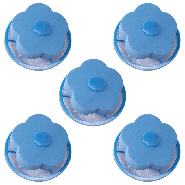 Kcavykas Home, Kitchen, Refrigerator Storage,5pcs Washing Machine Lint Filter Bag Laundry Mesh Hair Catcher Floating Ball Pouch