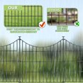 thumbnail image 4 of Panels Garden Fence Dog Fence Outdoor For Yard in H x .ft L Rustproof Metal Fencing with Ground Stakes | No Dig Animal Proof Containment for Pets/Rabbits | Durable Patio Security, 4 of 6