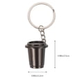 thumbnail image 2 of LABRIMP 2Pcs Tool Shaped Key Rings Metal Key Rings Assorted Color For Important Occasions, 2 of 8