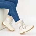 thumbnail image 7 of Ecetana Snow Boots for Women Mid-Calf Winter Boots Lace Up Non-Slip Outdoor Hiking Boots, 7 of 7