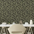 thumbnail image 2 of Ambesonne Floral Peel & Stick Wallpaper for Home, Simple Autumn Garden Flowers, 13"x36", Army Green Dark Grey, 2 of 5
