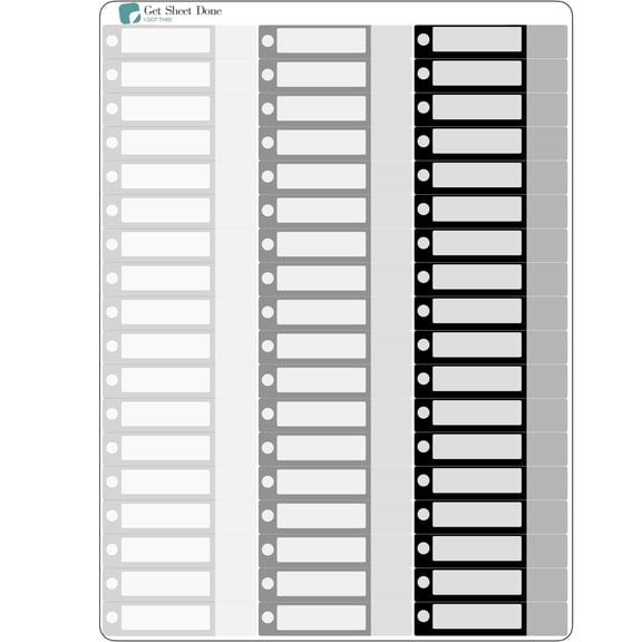 Bills Functional Box Planner Stickers/ DIY Calendar Stickers / Bills  Budget Stickers / Write In / Bullet Journaling / Bujo / Essential Productivity Stickers