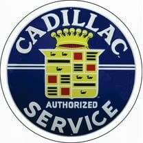 Hangtime Cadillac Service Nostagic 24 inch Garage Sign
