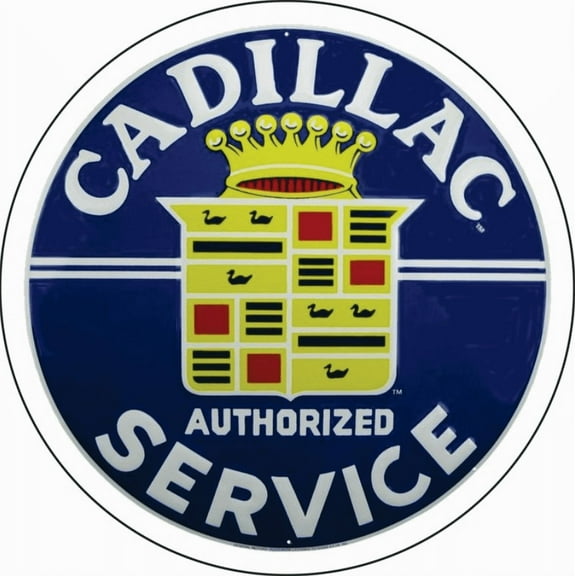 Hangtime Cadillac Service Nostagic 24 inch Garage Sign