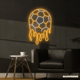 thumbnail image 2 of Glowneon Dripping Soccer Neon Sign, Football Club Decor, Soccer Sign, 2 of 4