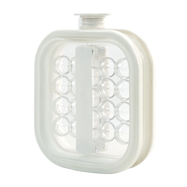 2 In 1 Ice Machine Water Bottle With A Capacity Of 1 Liter. It Features A Leak Proof Silicone Freezer Container. Also Includes A Portable Spherical Ice For Making