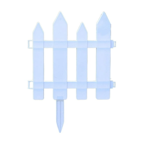White Plastic Garden Fence Picket Fence Edgings For Lawns Flowerbeds Borders Decorative Yard