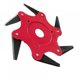 thumbnail image 1 of Cabezal de desbrozadora de metal de 6 dientes Cabezal de cortadora de césped de jardín de 2 controles Rojo, hoja plana Kuyhfg Bienvenido a Kuyhfg, 1 of 5