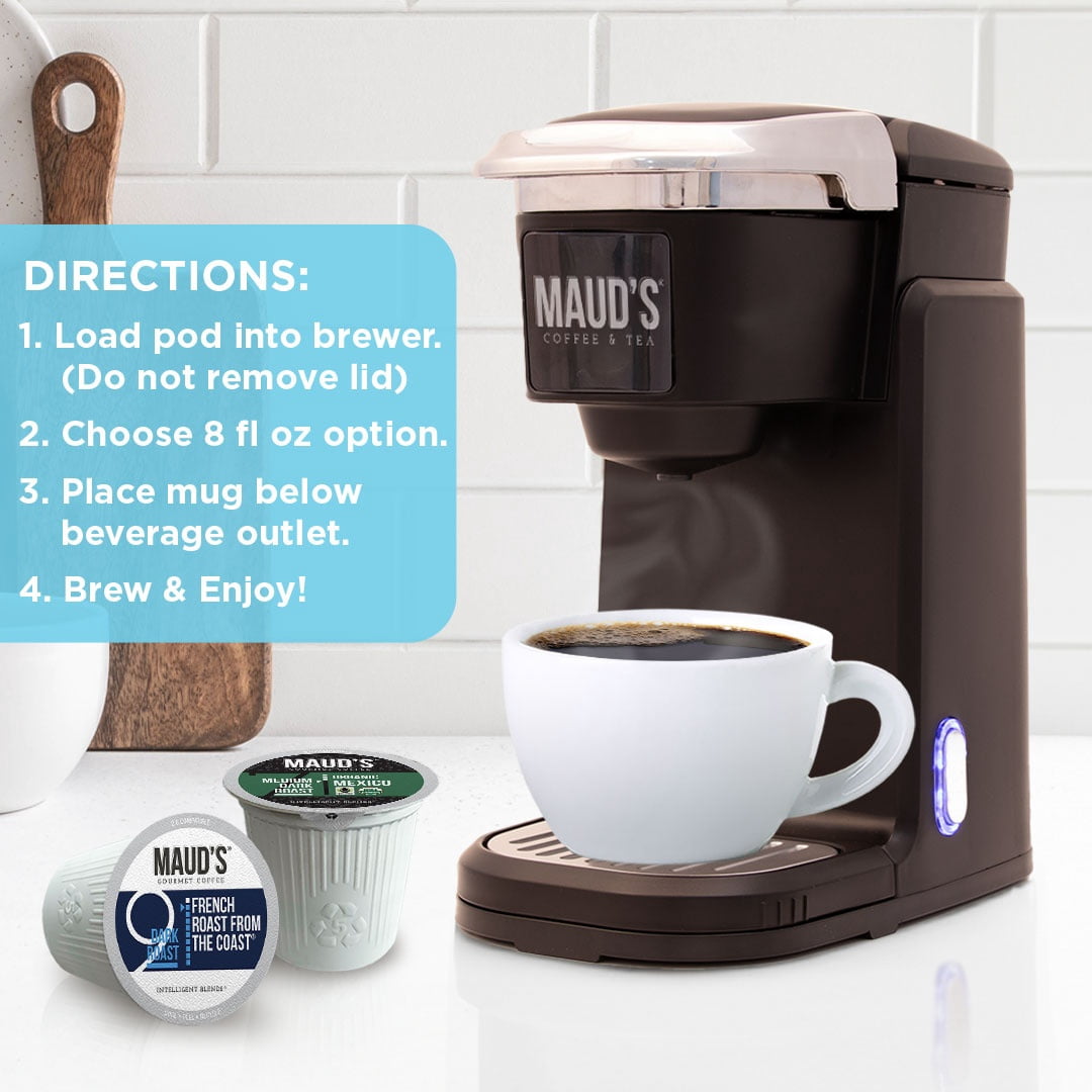 Maud's 12 Flavor Coffee Pods Variety Pack, Compatible w/ K-Cup Brewers, 136ct