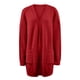 thumbnail image 2 of Chaquetas de tartán elegante Gibobby Abrigo de punto Cárdigan de manga larga de invierno Rojo L, 2 of 4