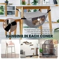 thumbnail image 6 of Breathable Cat Hammock Hanging Pet Bed, Ventilated Sandwich Mesh Elevated Sleeping Pad for Indoor Kittens Small Pets and Metal Cages, 6 of 7