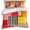 Multicolor, variant on 3 Piece Pink Red Orange Duvet Cover Set Twin Size,Microfiber Comforter/Quilt Cover with Corner Ties and 2 Pillowcases,Modern Abstract Oil Painted Geometric All Season Soft Bedding with Zipper Closure