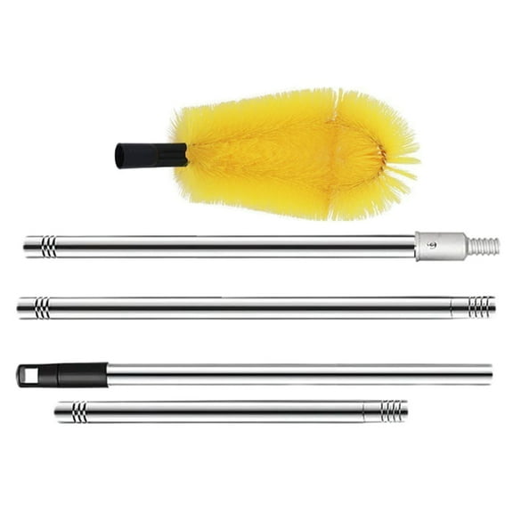 Multipurpose Telescopic Gutter Cleaning Tool with Flexible Brush Head Home Accessory for Leaf and Debris Removal
