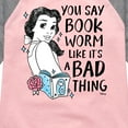 thumbnail image 3 of Disney Princess - Bookworm Isn't A Bad Thing - Toddler & Youth Girls Raglan Graphic T-Shirt, 3 of 4