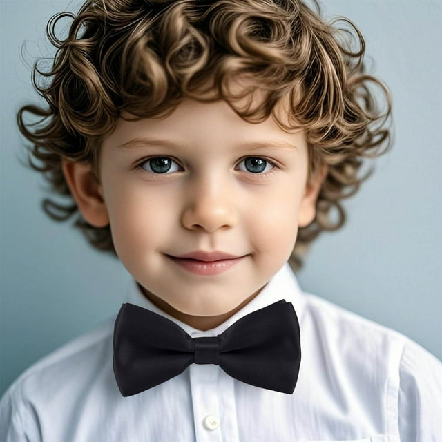Children's Plaid Bow Tie for School Uniforms - Unisex Comfortable Breathable Fabric Student Accessory