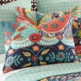 thumbnail image 3 of Levtex Home - Jules Quilt Set - Full/Queen Quilt 88x92in.) + Two Standard Pillow Shams (26x20in.) - Bohemian - Teal, Orange, Yellow, Green, Blue, Red, Black - Reversible - Cotton Fabric, 3 of 6