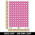 thumbnail image 2 of Cornflower Bachelor's Button Bloom 200+ Round Stickers - Hot Pink - Gloss Finish - 0.50" Size, 2 of 3