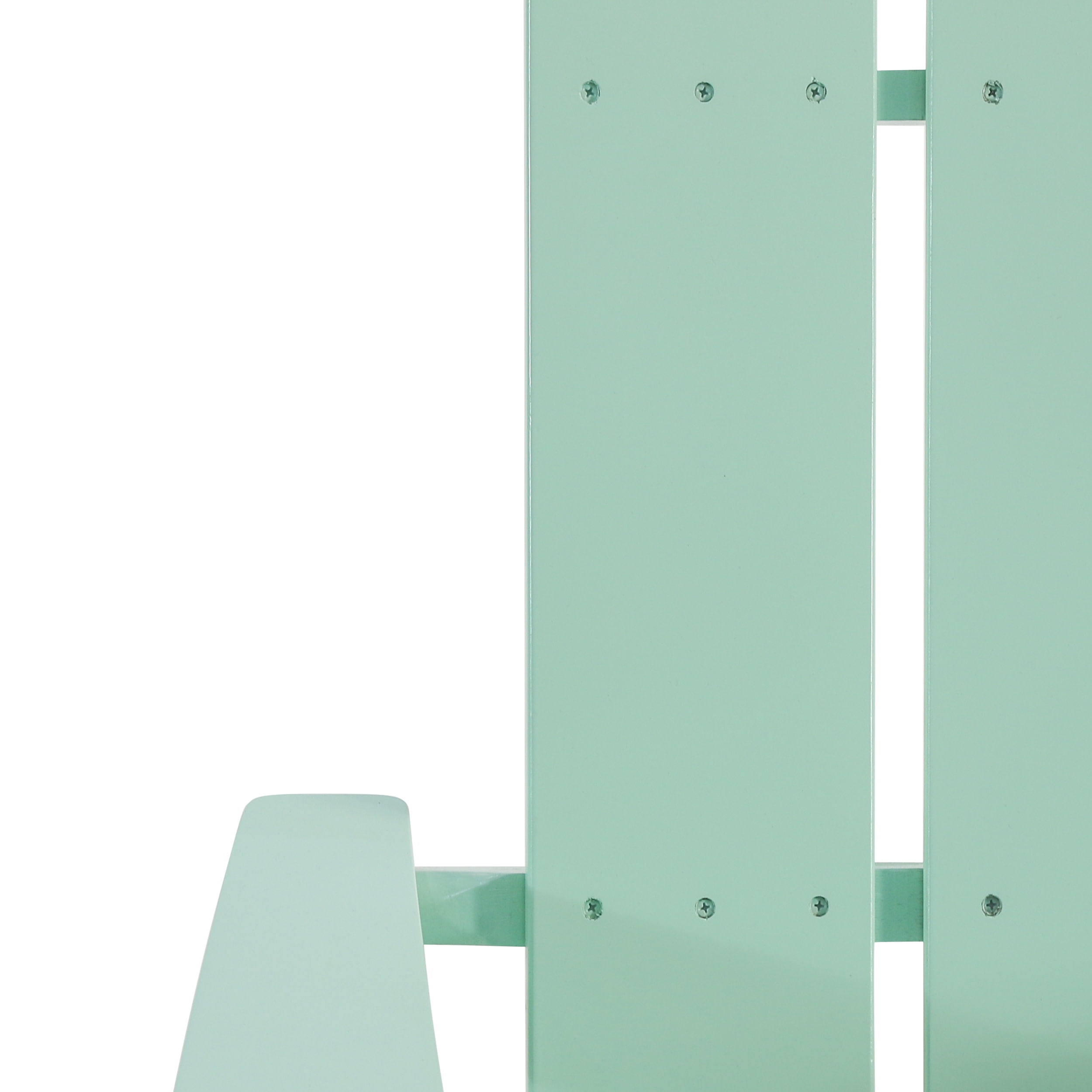 Eliphaz Acacia Wood Outdoor Foldable Adirondack Chairs, Set of 2, Light Mint