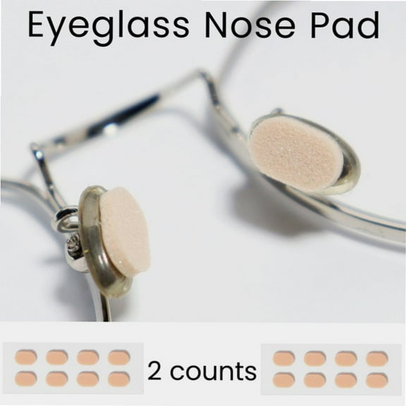 2 Counts Soft Foam Nose Pads, Comfortable and Protect The Makeup, Self Adhesive Nose Pads Anti-Slip Nosepads for Eyeglasses Sunglasses Reading Glasses