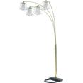 thumbnail image 4 of Lighting Fixtures, BLACK 4-HEAD CRYSTAL INSPIRED ARCH FLOOR LAMP, Table Lamps, Floor Lamps,, 4 of 4