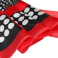 thumbnail image 4 of INSPIRE CHIC Women Red Black Polka Dots Stripe Print Neckerchief Square Neck Scarf Wrap, 4 of 6