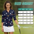 thumbnail image 7 of Uorisanigo Cute Golf Ball Womens Moisture Wicking Casual Tennis Activewear Fashionable Versatile Long Sleeve Golf Polo Shirts Comfortable Stylish Zip Up Collar Athletic Tops Size M, 7 of 7