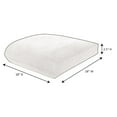 thumbnail image 2 of Sunbrella 18" x 18" Canvas Navy Outdoor Chair Seating Cushion, Curved Back, 2 of 4