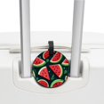 thumbnail image 3 of Watermelon 2pcs PU Leather Round Bag Tags with Privacy Cover and Name ID Tag - Suitcase Tags for Travel Luggage, Handbags, Backpacks, School Bags, 3 of 6