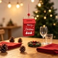 thumbnail image 6 of Wooden Mailbox Christmas Ornament, Red Holiday Tree Hanging Decor with Merry Christmas Text, Rustic Farmhouse Xmas Party Decoration Gift for Home, 3.62 Inch, 6 of 7